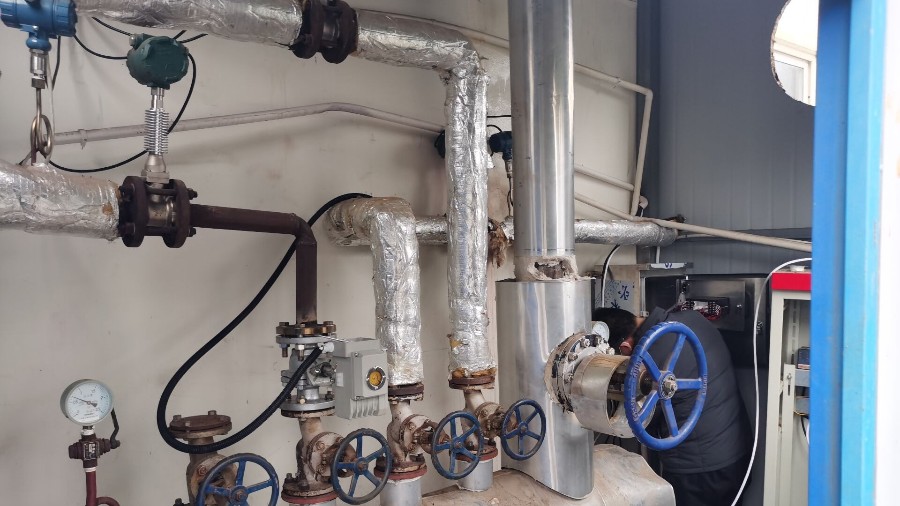 渦街流量計(jì)測(cè)蒸汽，現(xiàn)場(chǎng)安裝調(diào)試